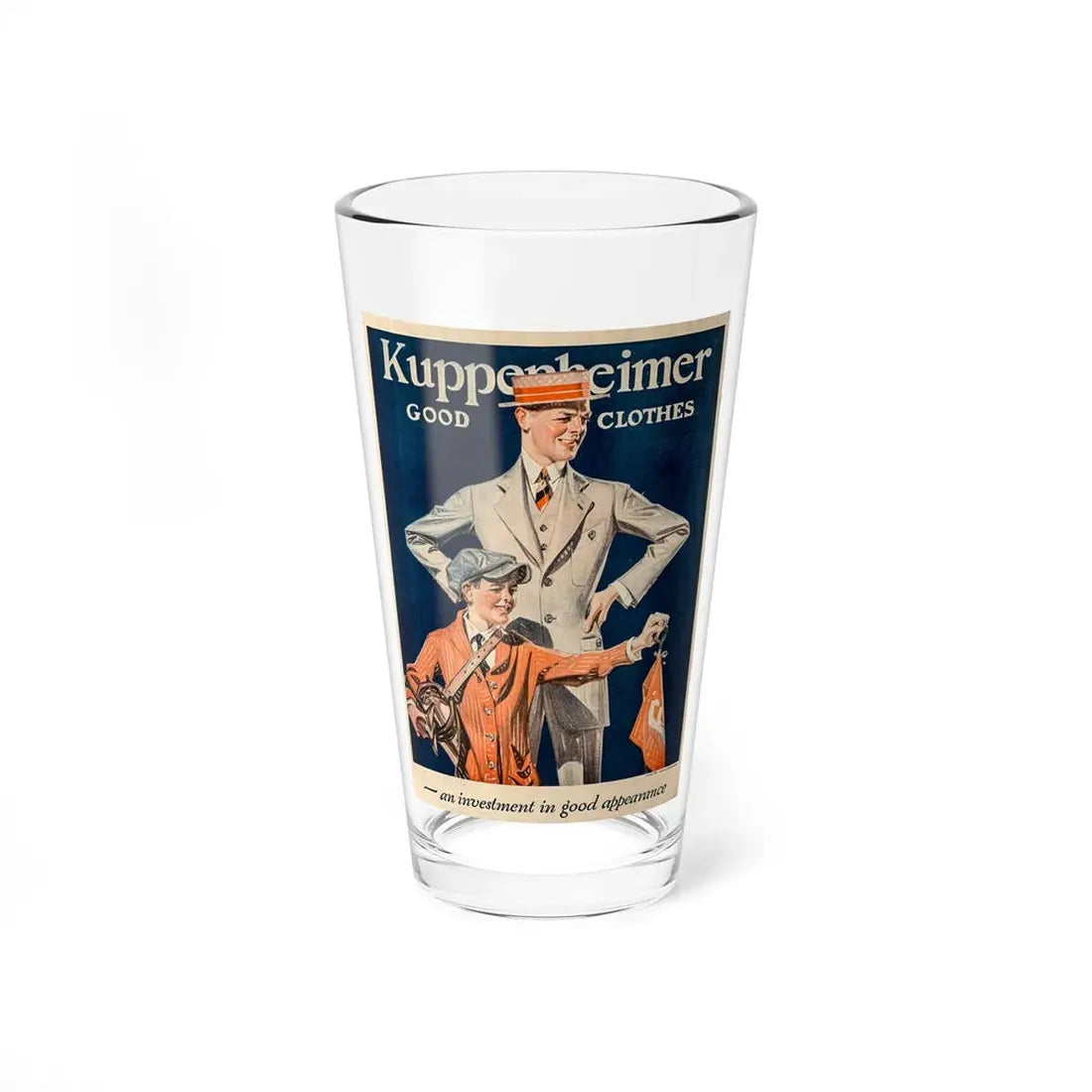 Kuppenheimer Good Clothes, The Saturday Evening Post, June 18, 1921. - Pint Glass 16oz 16oz - Go Mug Yourself