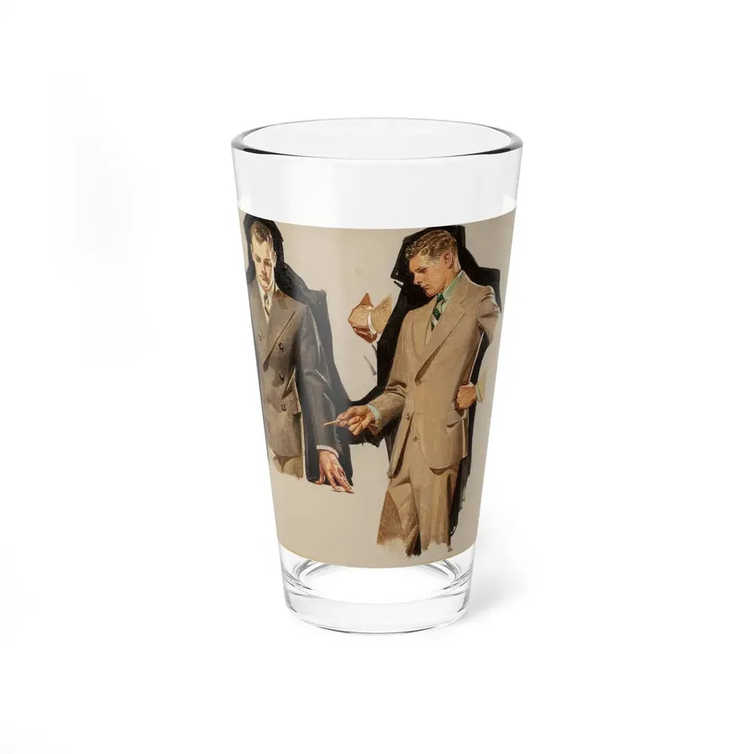 Kuppenheimer Men's Clothing Advertisement study - Pint Glass 16oz 16oz - Go Mug Yourself