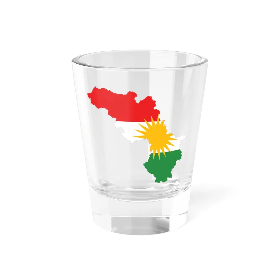 Kurdistan-Flagmap (Iraq) Shot Glass 1.5oz 1.5oz - Go Mug Yourself