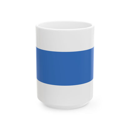 Kuressaare lipp (Estonia) White Coffee Mug-15oz-Go Mug Yourself