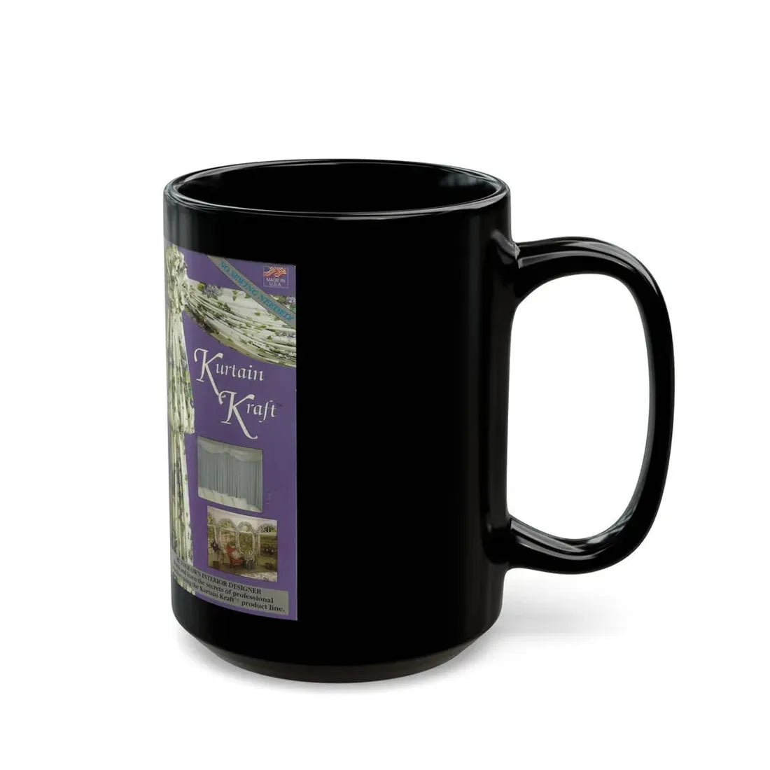 KURTAIN KRAFT (VHS COVER) - Black Coffee Mug - Go Mug Yourself