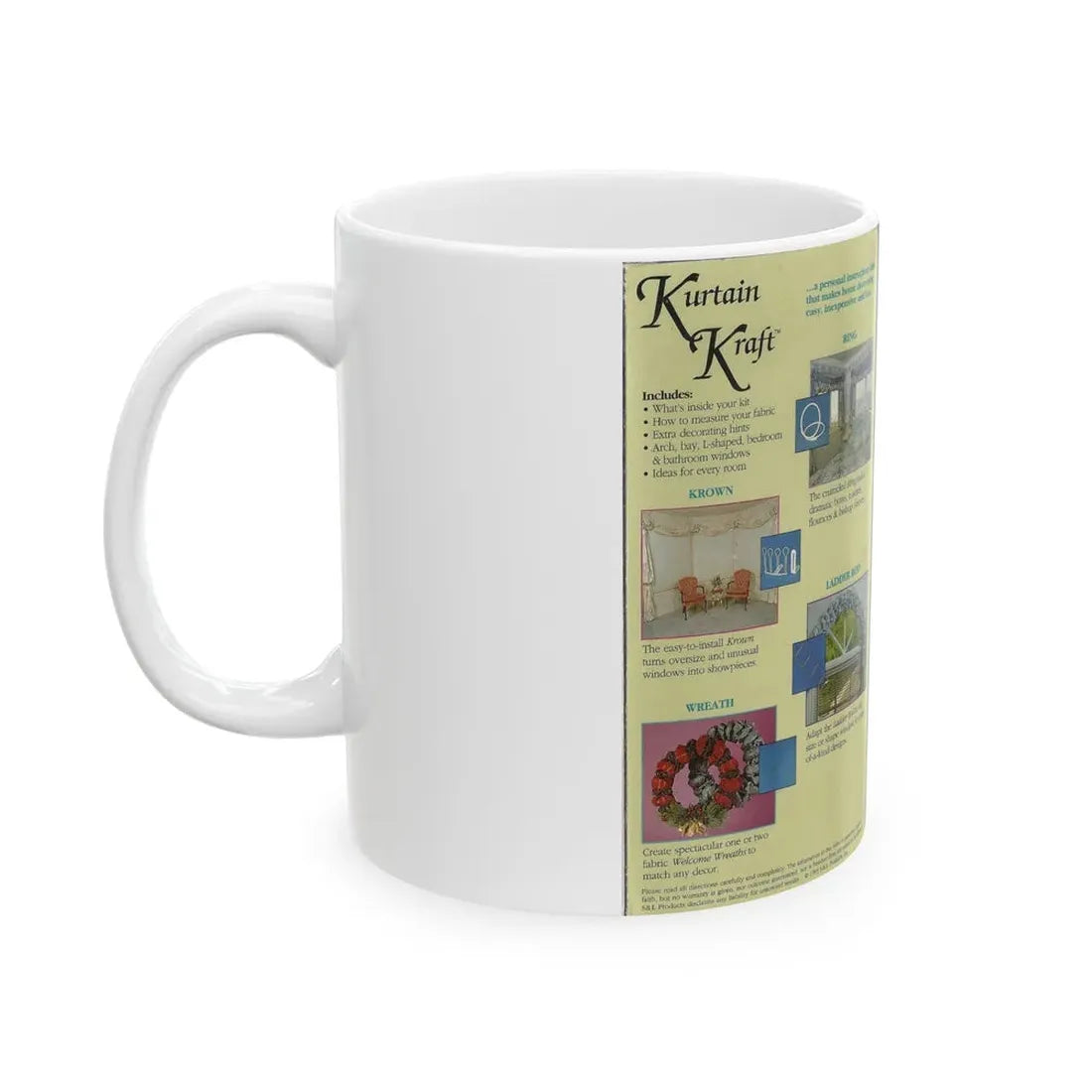 KURTAIN KRAFT (VHS COVER) - White Coffee Mug - Go Mug Yourself
