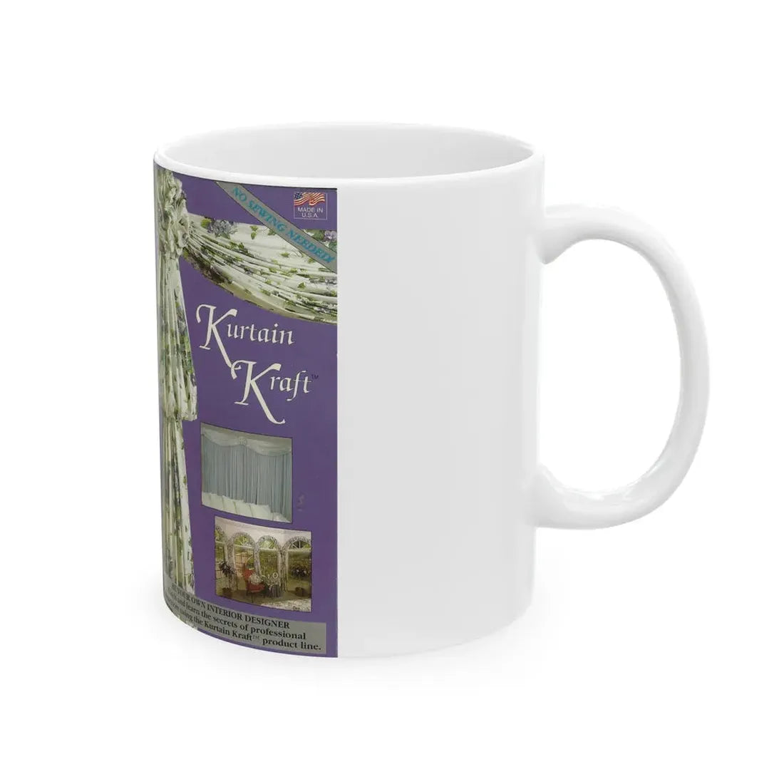 KURTAIN KRAFT (VHS COVER) - White Coffee Mug - Go Mug Yourself