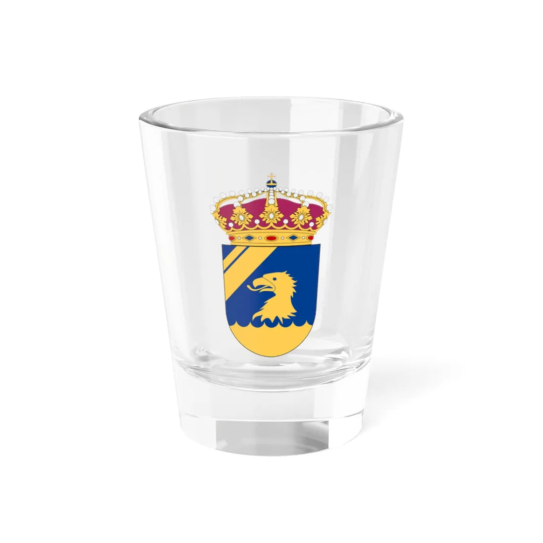 Kustbevakningen vapen (Sweden) (Coat of Arms) Shot Glass 1.5oz 1.5oz - Go Mug Yourself