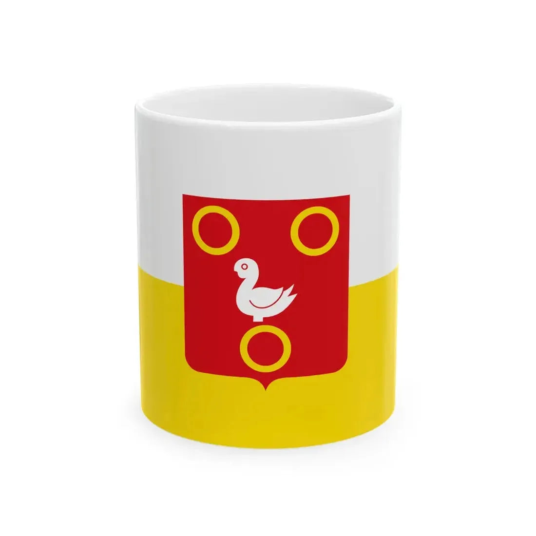 Kuurne vlag (Belgium) White Coffee Mug 11oz - Go Mug Yourself