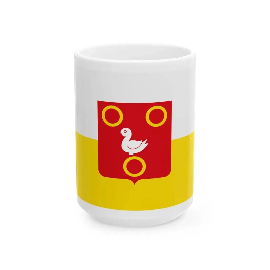 Kuurne vlag (Belgium) White Coffee Mug 15oz - Go Mug Yourself