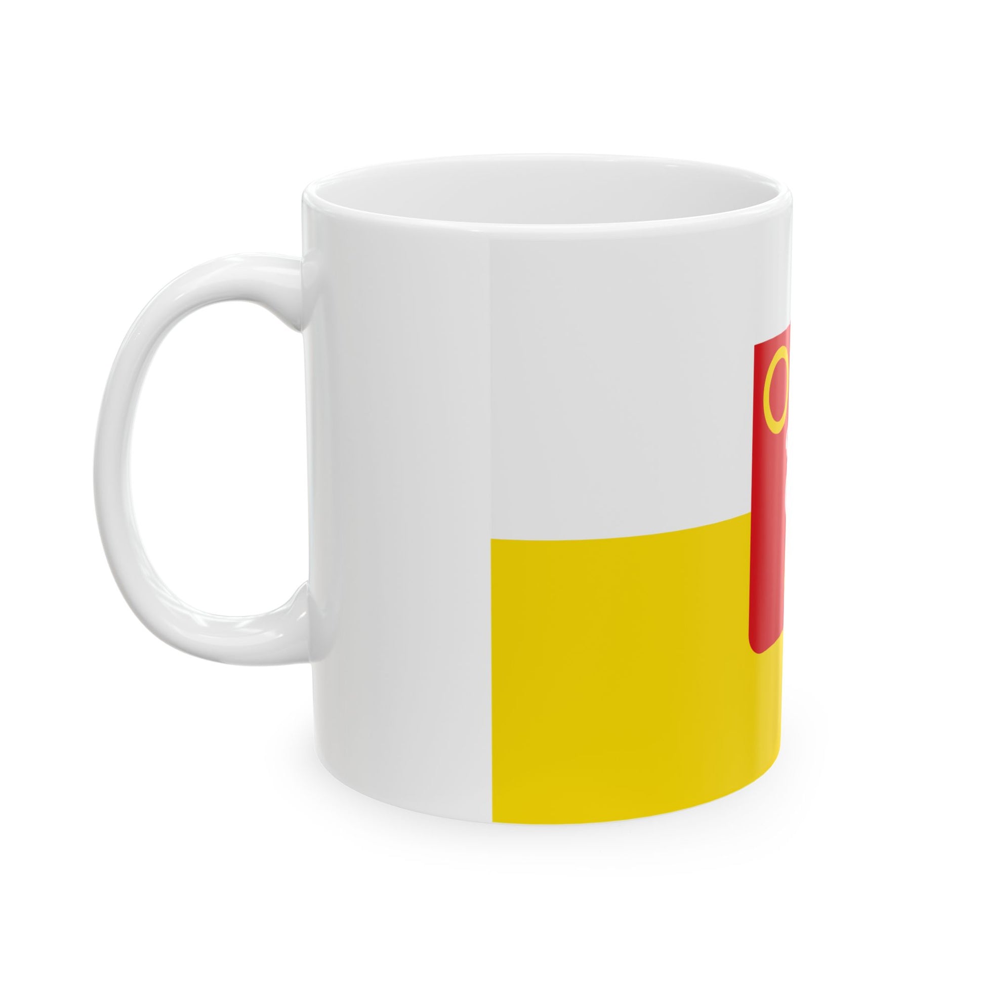 Kuurne vlag (Belgium) White Coffee Mug-Go Mug Yourself