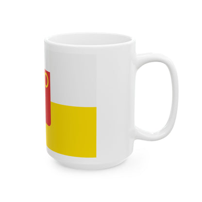 Kuurne vlag (Belgium) White Coffee Mug-Go Mug Yourself
