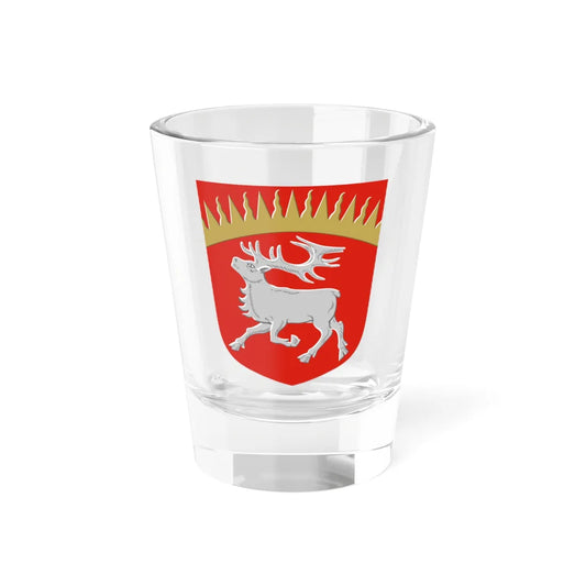 Kuusamo.vaakuna (Finland) (Coat of Arms) Shot Glass 1.5oz 1.5oz - Go Mug Yourself