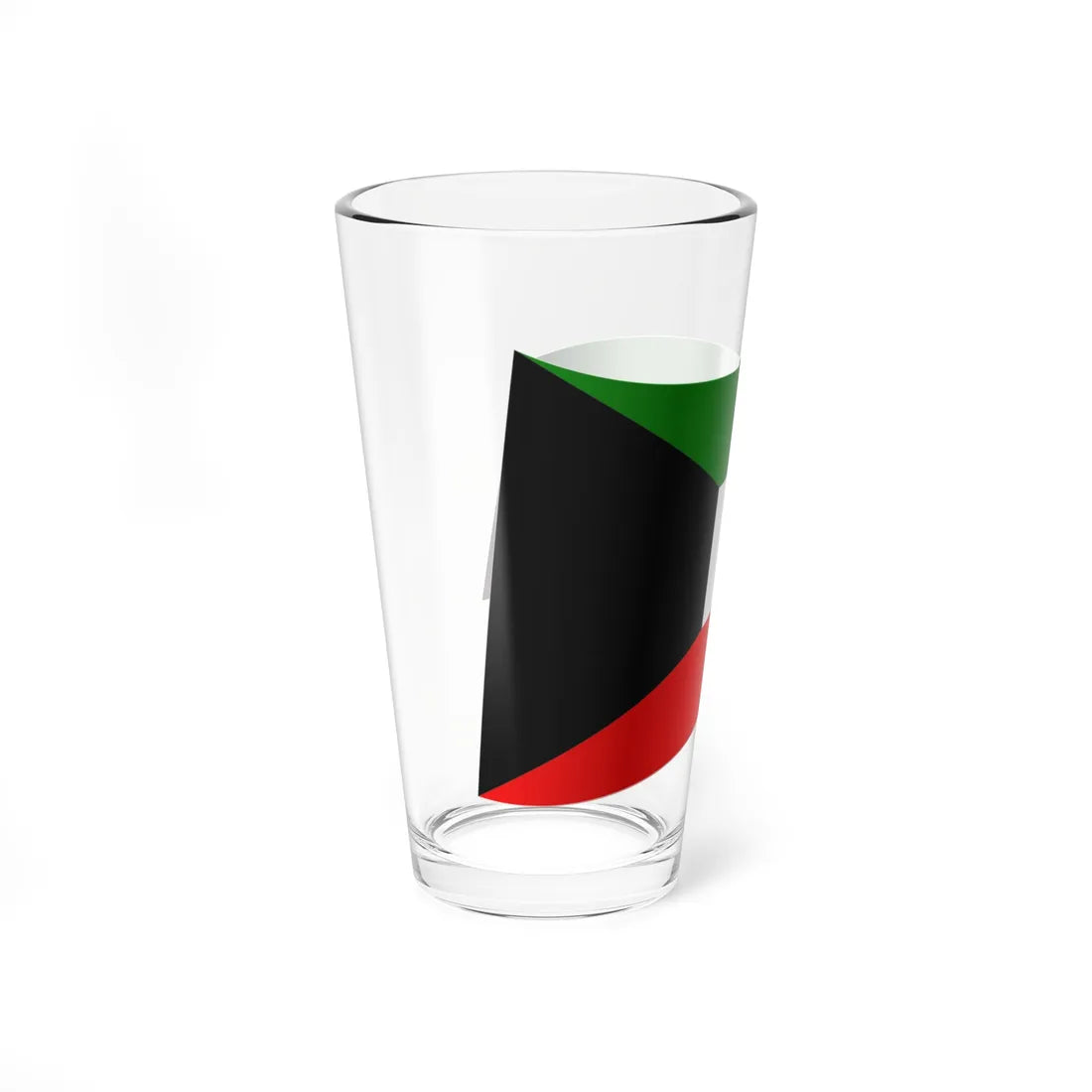 Kuwait Flag - iconic waving (Kuwait) Pint Glass 16oz - Go Mug Yourself