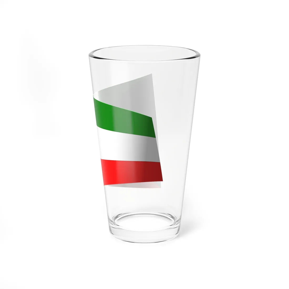 Kuwait Flag - iconic waving (Kuwait) Pint Glass 16oz - Go Mug Yourself