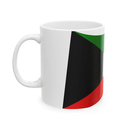 Kuwait Flag - iconic waving (Kuwait) White Coffee Mug - Go Mug Yourself