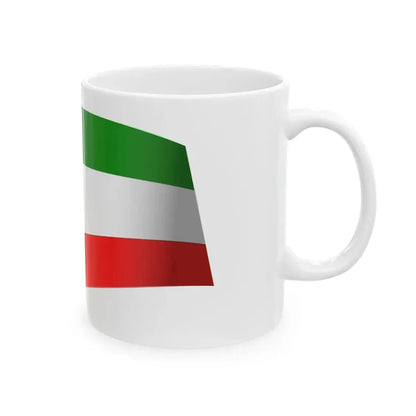 Kuwait Flag - iconic waving (Kuwait) White Coffee Mug - Go Mug Yourself