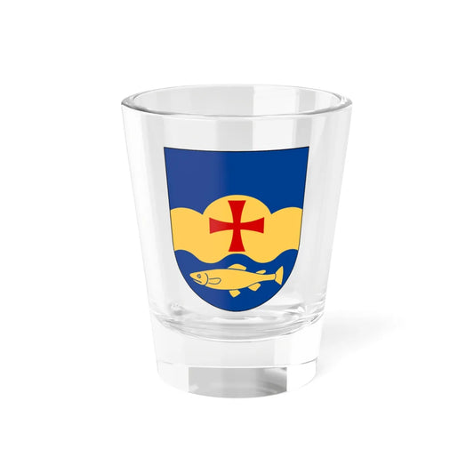 Kvarsebo församling vapen (Sweden) (Coat of Arms) Shot Glass 1.5oz 1.5oz - Go Mug Yourself