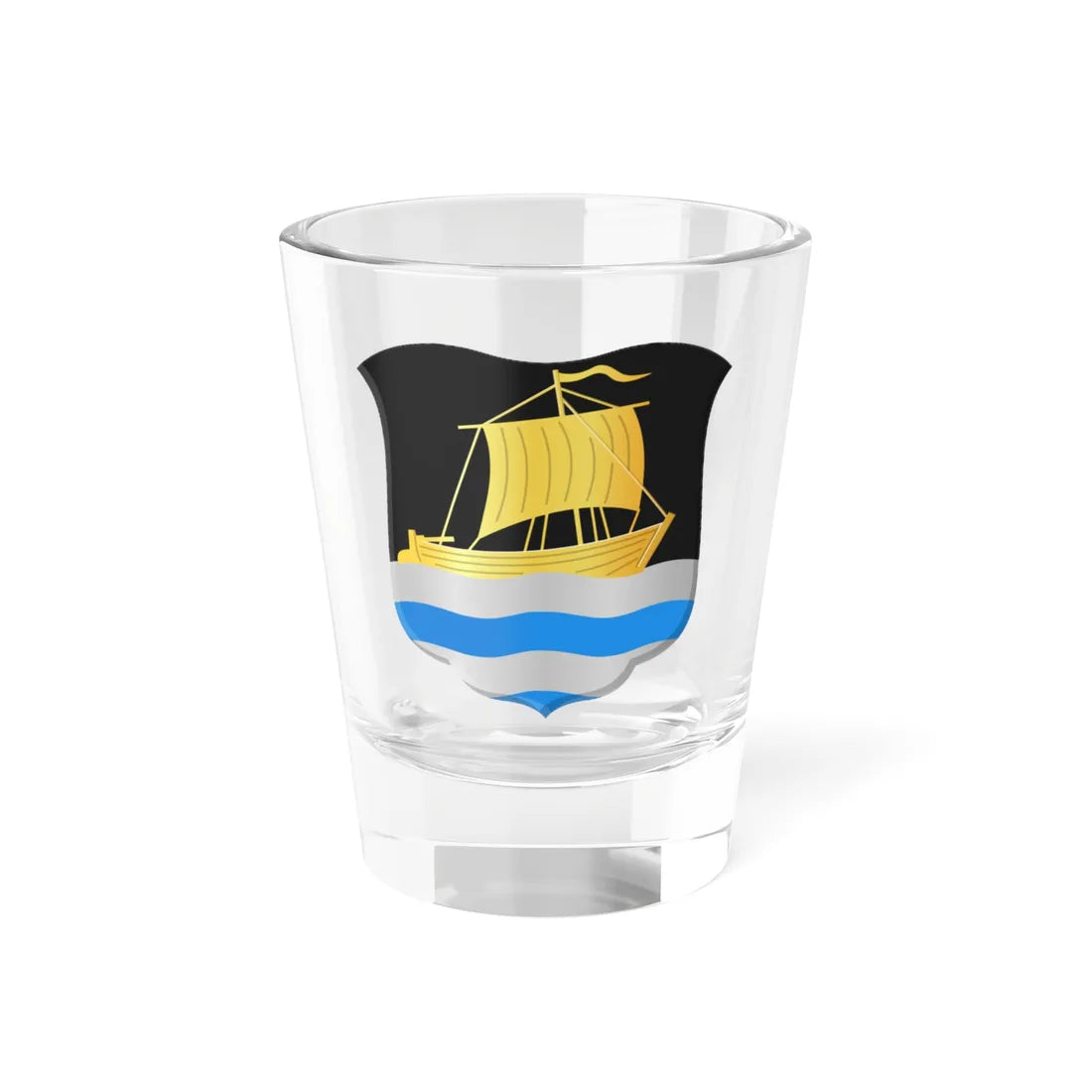 Kwadijk wapen HRvA (Netherlands) (Coat of Arms) Shot Glass 1.5oz 1.5oz - Go Mug Yourself
