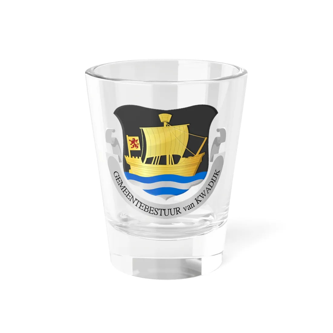 Kwadijk wapen (Netherlands) (Coat of Arms) Shot Glass 1.5oz 1.5oz - Go Mug Yourself