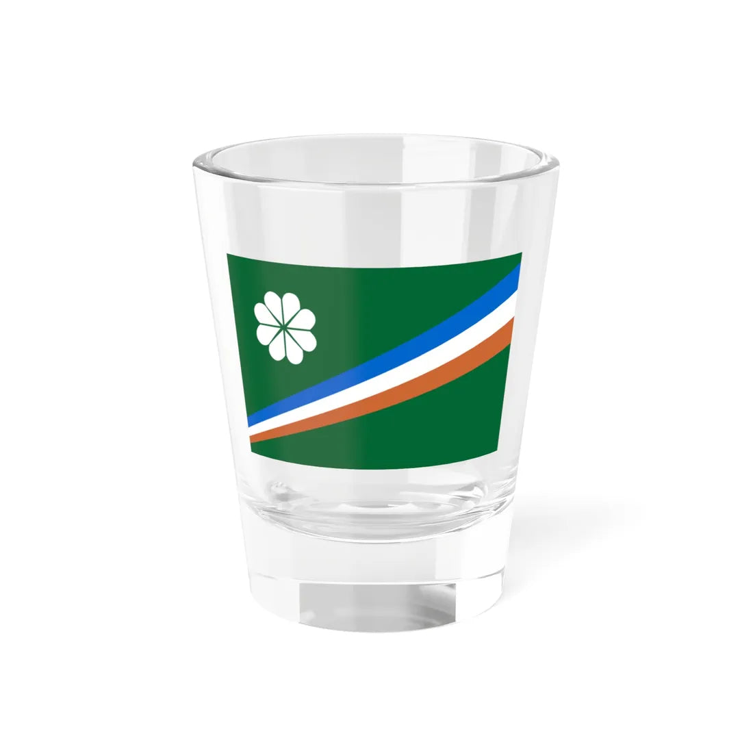 Kwajalein Atoll Flag (Marshall Islands) Shot Glass 1.5oz 1.5oz - Go Mug Yourself