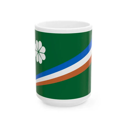 Kwajalein Atoll Flag (Marshall Islands) White Coffee Mug 15oz - Go Mug Yourself