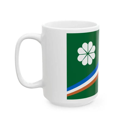 Kwajalein Atoll Flag (Marshall Islands) White Coffee Mug - Go Mug Yourself