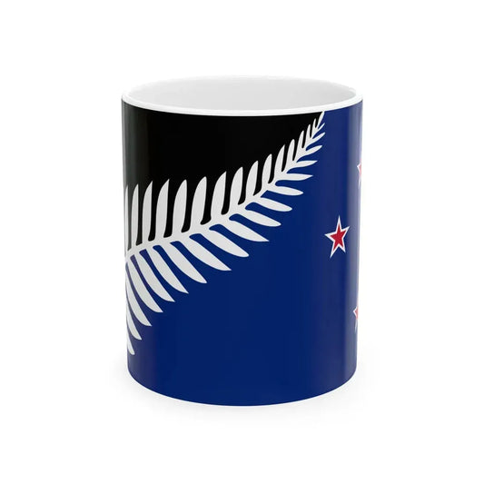 Kyle Lockwoods New Zealand Flag alt 1 (New Zealand) White Coffee Mug 11oz - Go Mug Yourself