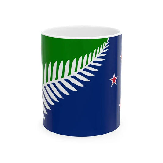 Kyle Lockwoods New Zealand Flag alt 3 (New Zealand) White Coffee Mug 11oz - Go Mug Yourself