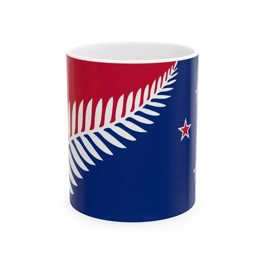Kyle Lockwoods New Zealand Flag (New Zealand) White Coffee Mug 11oz - Go Mug Yourself
