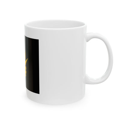 Kymen pioneeripataljoonan lippu (Finland) White Coffee Mug-Go Mug Yourself