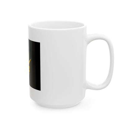 Kymen pioneeripataljoonan lippu (Finland) White Coffee Mug-Go Mug Yourself