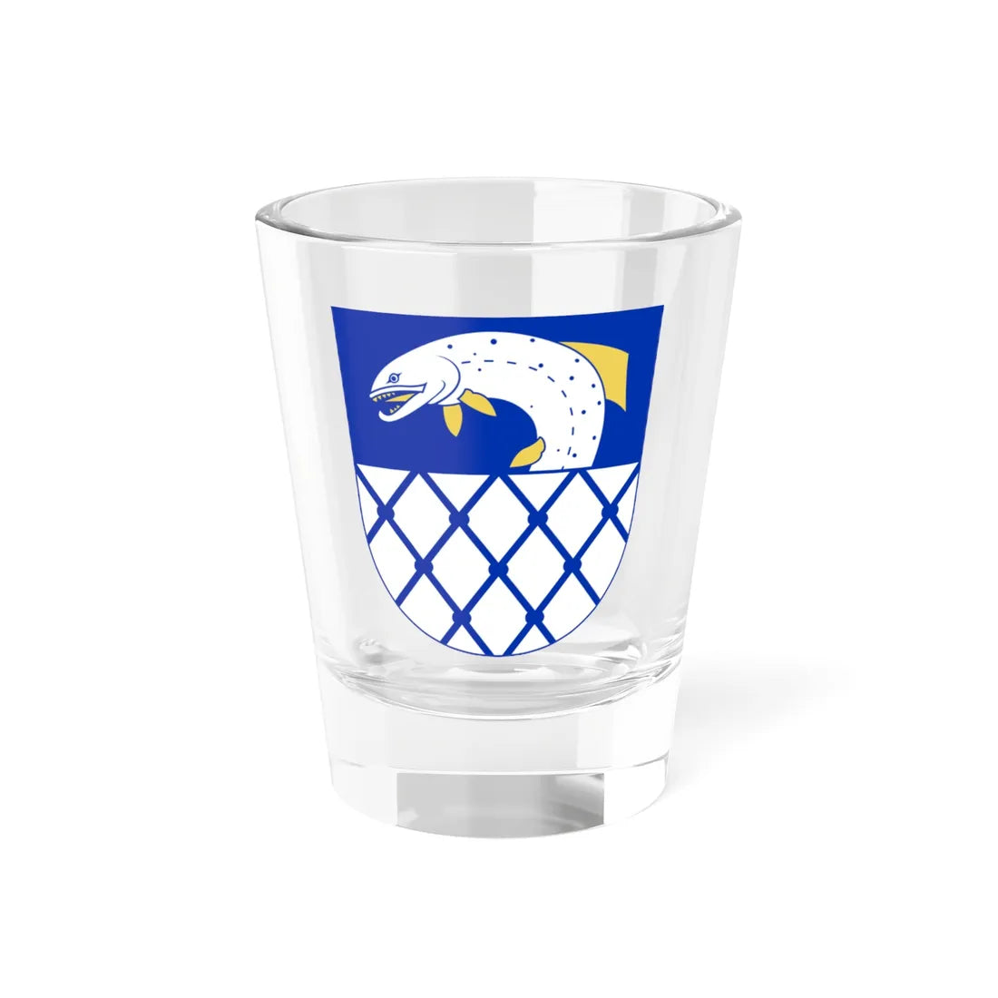 Kymenlaakson maakunnan vaakuna (Finland) (Coat of Arms) Shot Glass 1.5oz 1.5oz - Go Mug Yourself