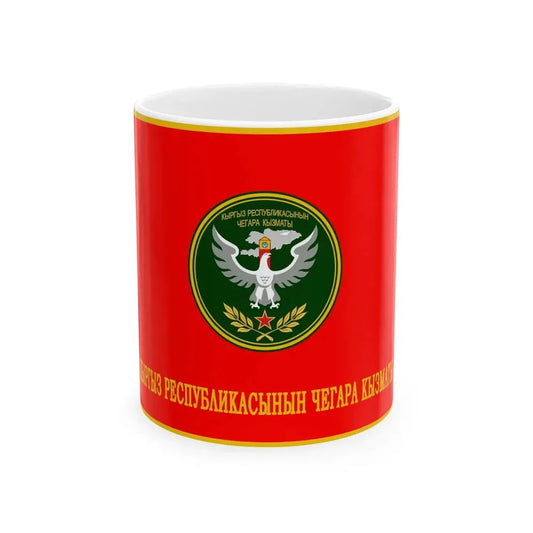 Kyrgyzstan Border Service Flag Reverse (Kyrgyzstan) White Coffee Mug 11oz - Go Mug Yourself