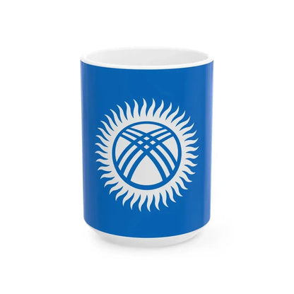 Kyrgyzstan Flag Proposal 2 2011 (Kyrgyzstan) White Coffee Mug 15oz - Go Mug Yourself