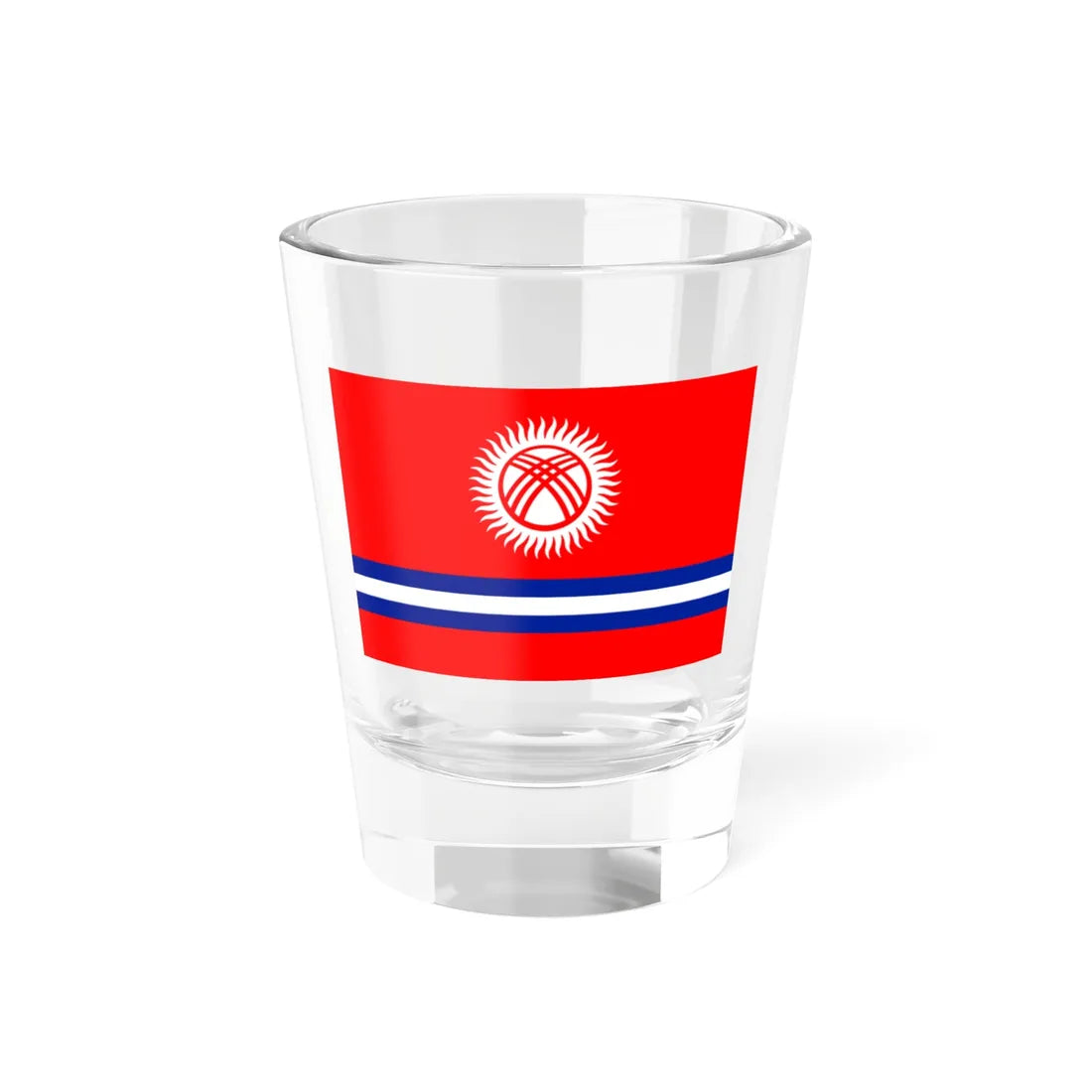 Kyrgyzstan Flag Proposal 4 2011 (Kyrgyzstan) Shot Glass 1.5oz 1.5oz - Go Mug Yourself