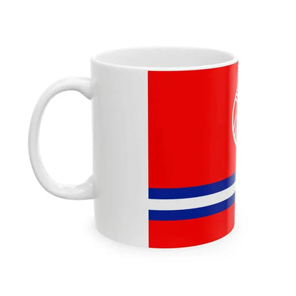 Kyrgyzstan Flag Proposal 5 2011 (Kyrgyzstan) White Coffee Mug - Go Mug Yourself