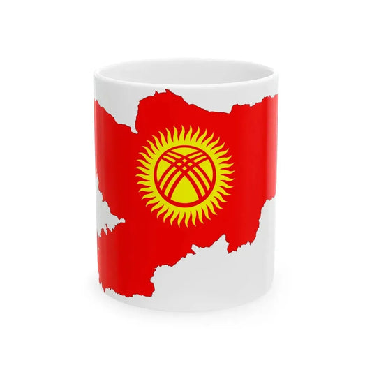Kyrgyzstan-Flagmap 1992-2023 (Kyrgyzstan) White Coffee Mug 11oz - Go Mug Yourself