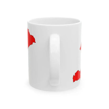 Kyrgyzstan-Flagmap (Kyrgyzstan) White Coffee Mug - Go Mug Yourself