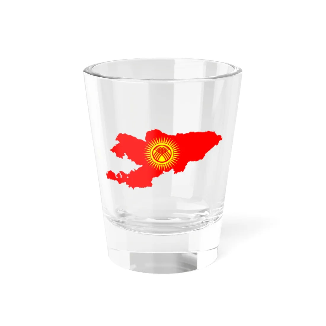 Kyrgyzstan stub (Kyrgyzstan) Shot Glass 1.5oz 1.5oz - Go Mug Yourself