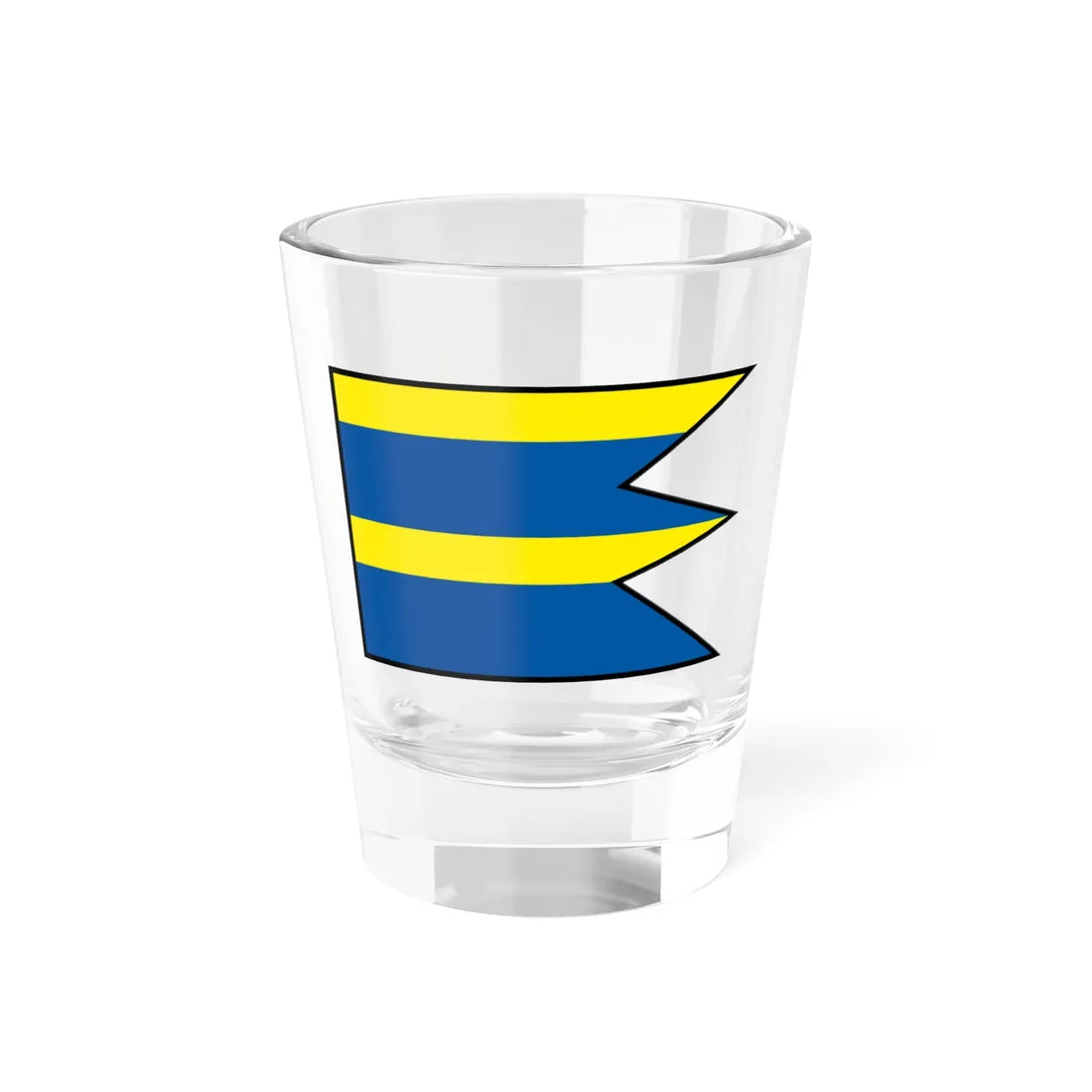 Kysta Trebisov Flag (Slovakia) Shot Glass 1.5oz 1.5oz - Go Mug Yourself