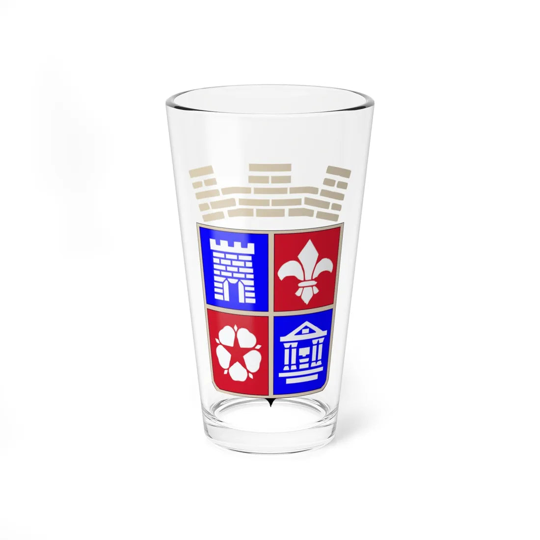 Kyustendil-coat-of-arms (Bulgaria) (Coat of Arms) Pint Glass 16oz 16oz - Go Mug Yourself