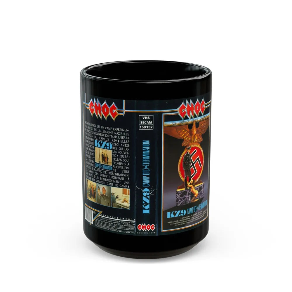 KZ9 CAMP DEXTERMINATION (VHS COVER) - Black Coffee Mug-15oz-Go Mug Yourself