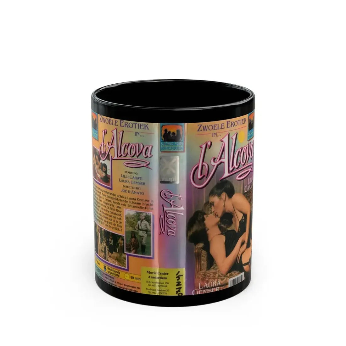 L ALCOVA (VHS COVER) - Black Coffee Mug 11oz - Go Mug Yourself
