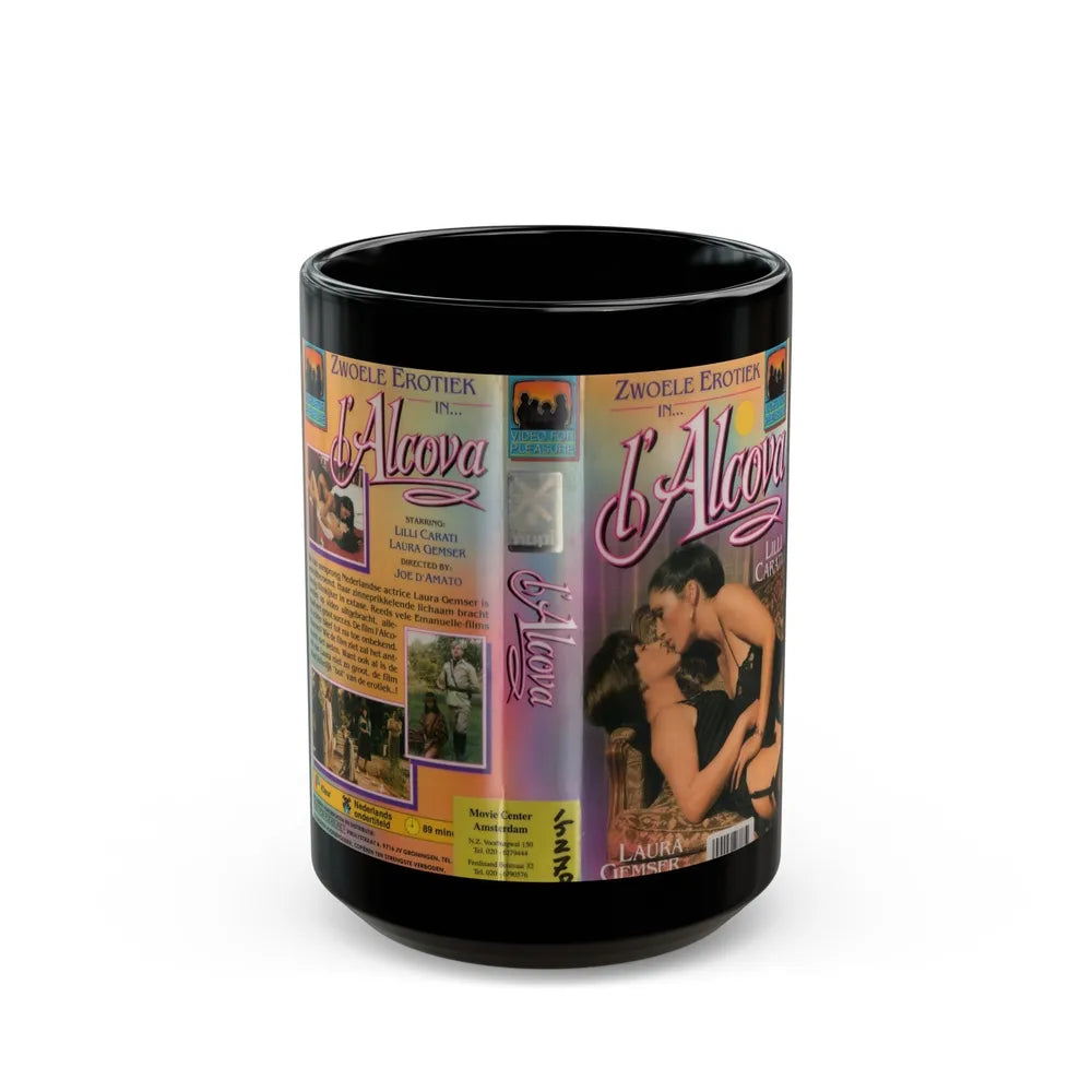 L ALCOVA (VHS COVER) - Black Coffee Mug-15oz-Go Mug Yourself