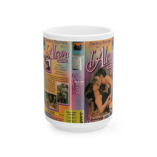 L ALCOVA (VHS COVER) - White Coffee Mug 15oz - Go Mug Yourself
