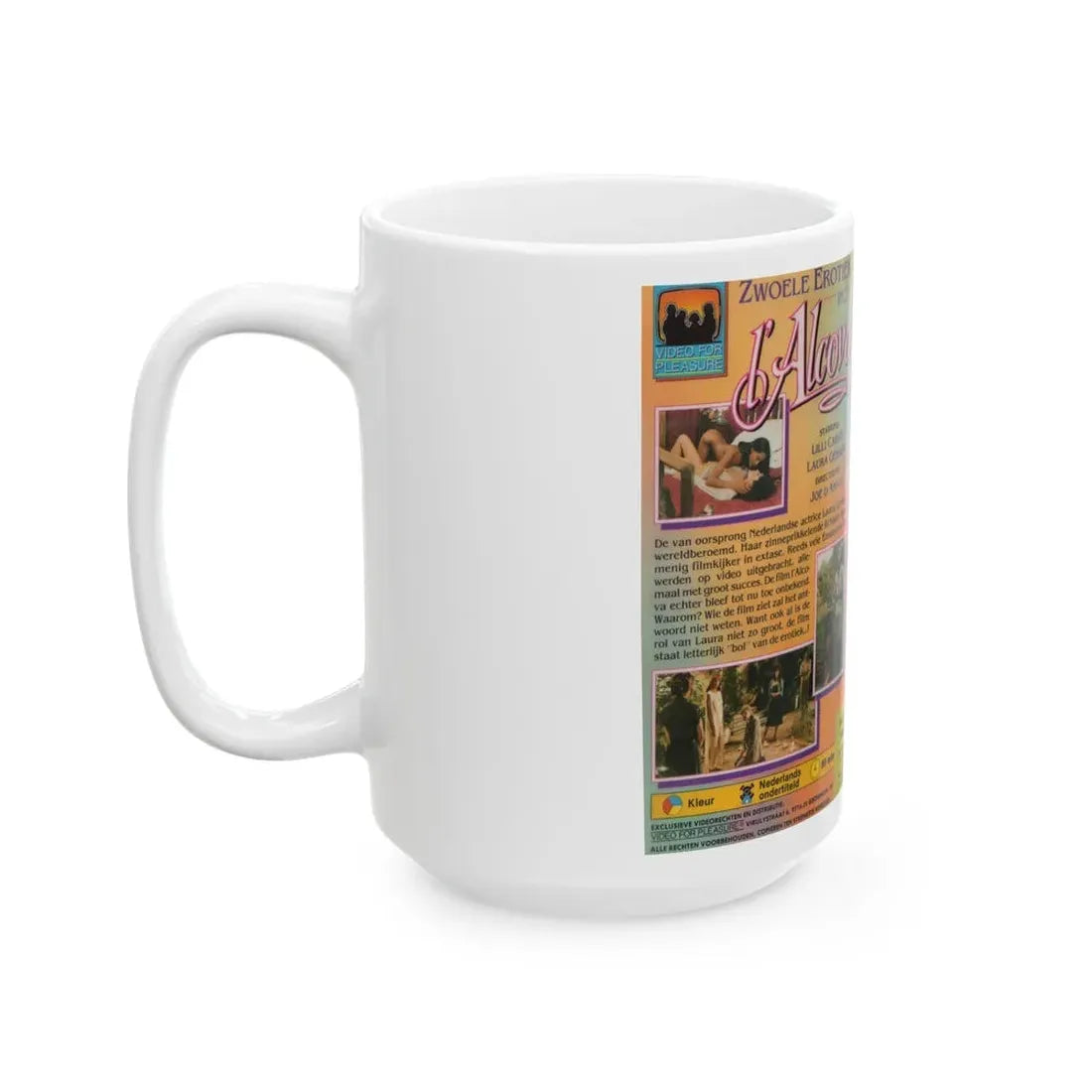 L ALCOVA (VHS COVER) - White Coffee Mug - Go Mug Yourself