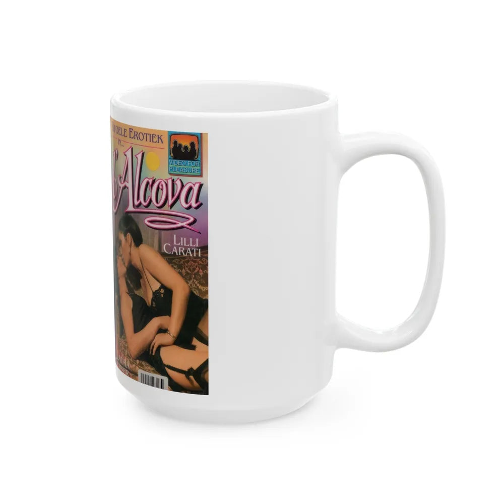 L ALCOVA (VHS COVER) - White Coffee Mug-Go Mug Yourself