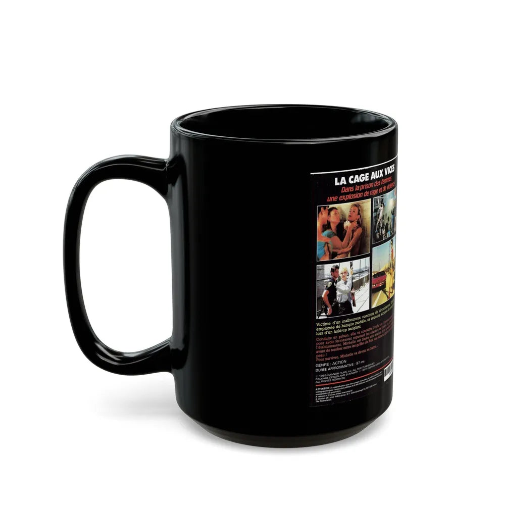 LA CAGE AUX VICES (VHS COVER) - Black Coffee Mug-Go Mug Yourself