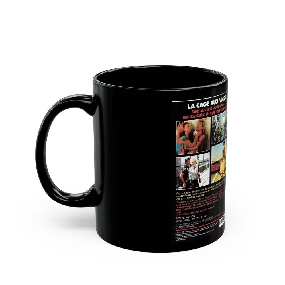 LA CAGE AUX VICES (VHS COVER) - Black Coffee Mug-Go Mug Yourself