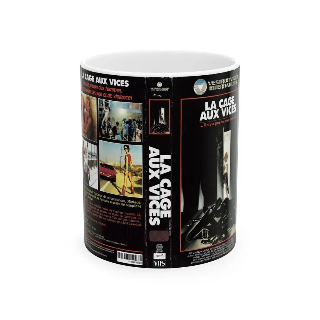 LA CAGE AUX VICES (VHS COVER) - White Coffee Mug 11oz - Go Mug Yourself