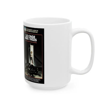 LA CAGE AUX VICES (VHS COVER) - White Coffee Mug - Go Mug Yourself