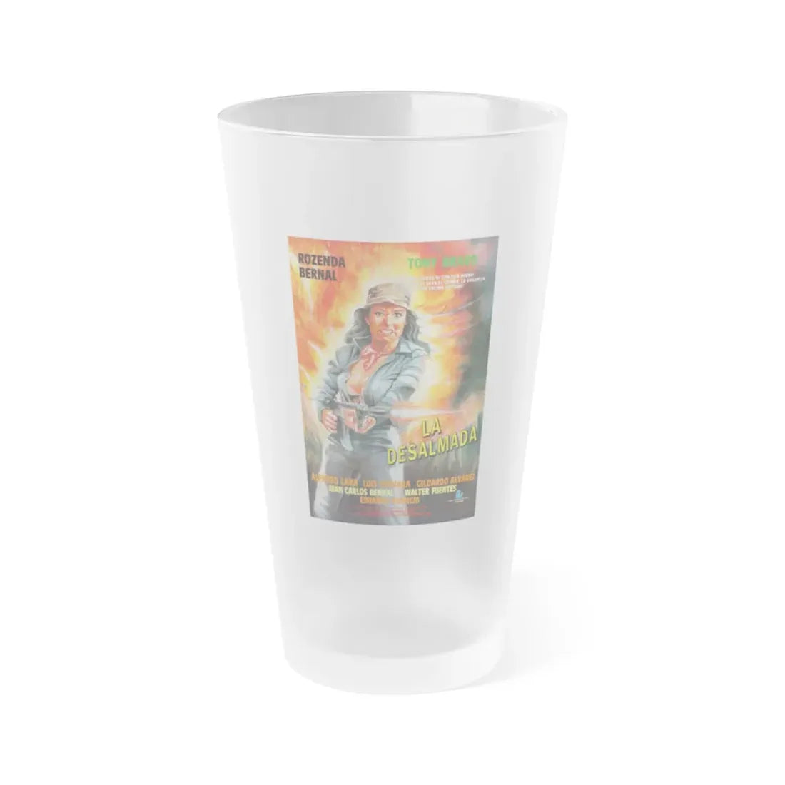 La desalmada 1994 Movie Poster - Frosted Pint Glass 16oz 16oz Frosted - Go Mug Yourself