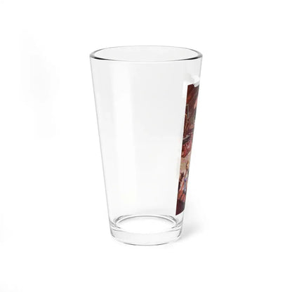 La-dies 'n' gentleman now comes the death-defying jump, McCall's magazine, December 1931 - Pint Glass 16oz - Go Mug Yourself
